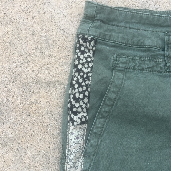 Anthropologie The Wanderer Side Striped Green Cargo Pants Women's Size 29 - Picture 6 of 13